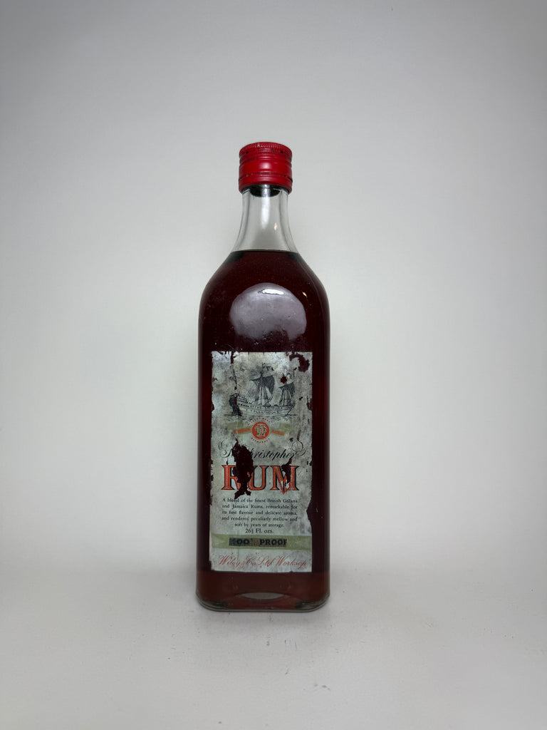 Wiley & Co.'s St. Christopher Blended Rum - 1960s (50%, 75cl)