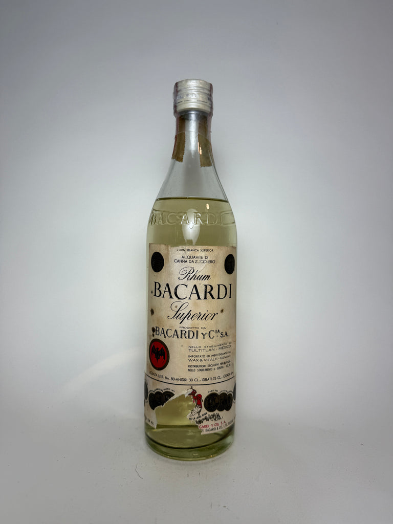 Bacardi Carta Blanca Superior - 1960s (40%, 75cl)