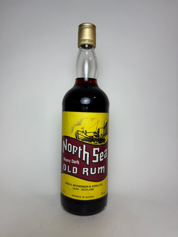 John E. McPherson & Sons' North Sea Heavy Dark Old Demerara Rum - 1970s (40%, 75cl)