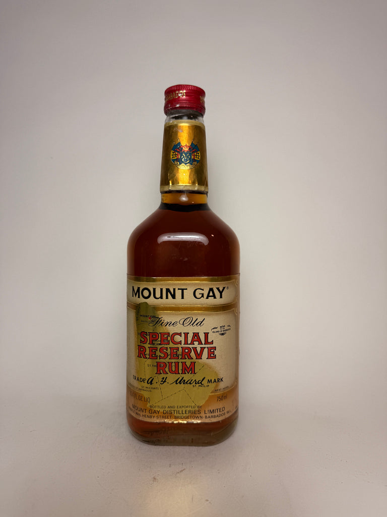 Mount Gay Fine Old Special Reserve Barbados Rum - 1970s (ABV Not Stated, 75cl)