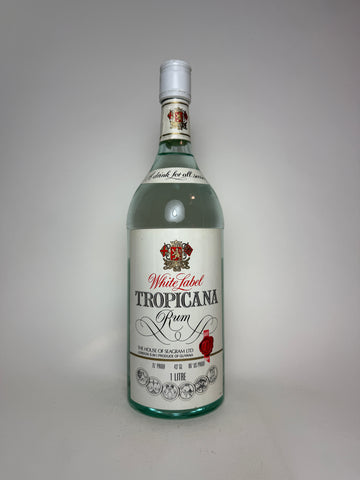 Seagram's White Label Tropicana Guyanese Rum - 1970s (43%, 100cl)