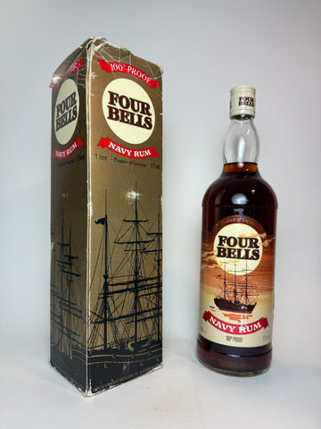 Whyte & Mackay's Four Bells Guyana Navy Rum - 1980s (57%, 100cl