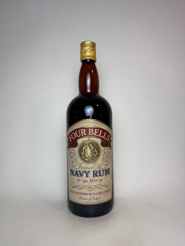 Challis Stern Four Bells Finest Old Guyana Navy Rum - 1980s (42.9%, 100cl)