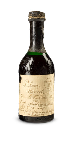 Rhum Agricole La Favorite 33YO Cuvée spéciale de la Filibuste - Distilled 1950s / Bottled post-1984 (45%, 70cl)