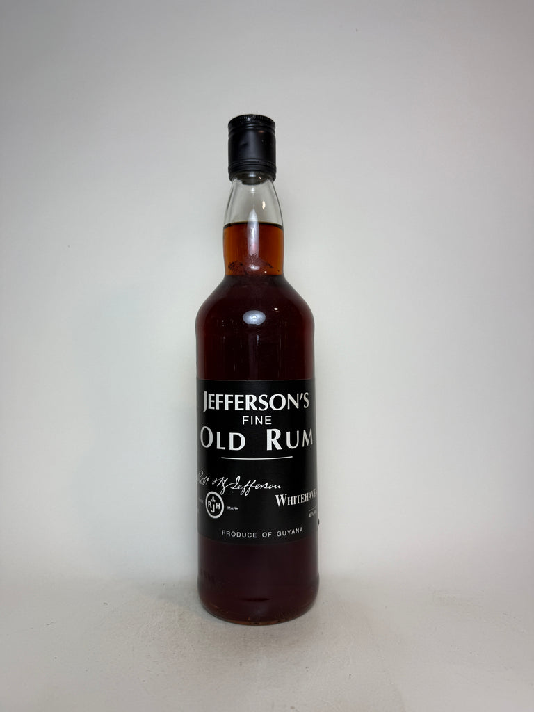 Robert & H. Jefferson's Fine Old Demerara Rum - 1980s (40%, 70cl)