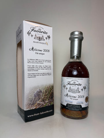 Rhum Agricole La Favorite 8YO - Distilled 2008 / Bottled 2016 (42.8%, 70cl)