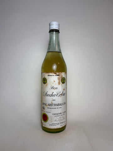 Jose Arechabala Ron Arecha Extra White Cuban Rum - 1960s (40%, 75cl)