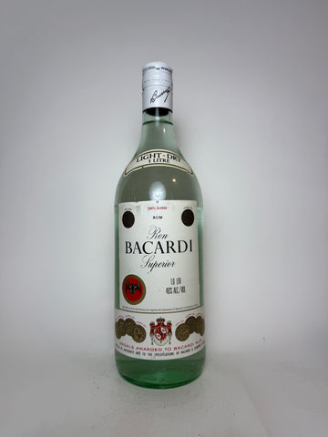 Bacardi Carta Blanca Superior - 1970s (40%, 100cl)