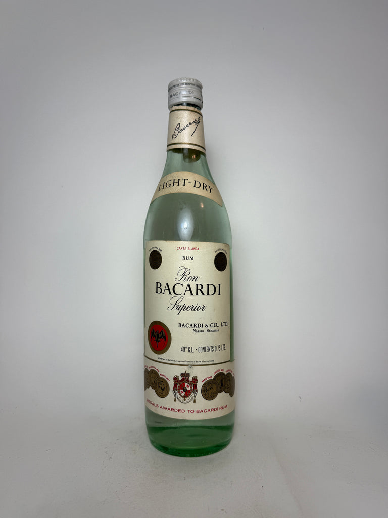 Bacardi Carta Blanca - 1970s (40%, 75cl)