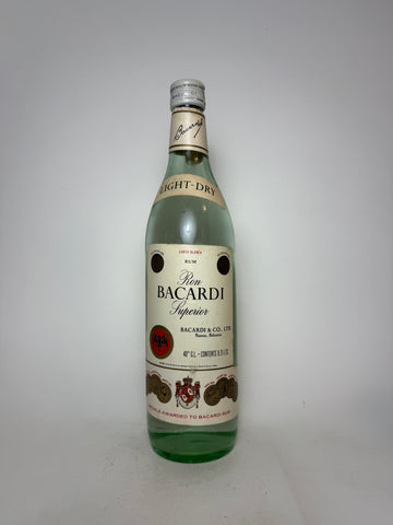 Bacardi Carta Blanca - 1970s (40%, 75cl)