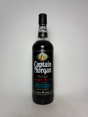 Seagram's Captain Morgan Black Label Rum - 1980s (40%, 75cl)
