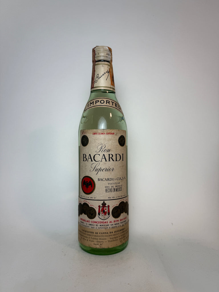 Bacardi Carta Blanca Superior - c. 1969 (40%, 75cl)