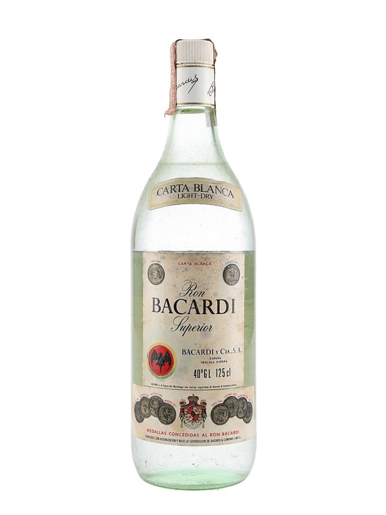 Bacardi Carta Blanca - 1970s (40%, 125cl)