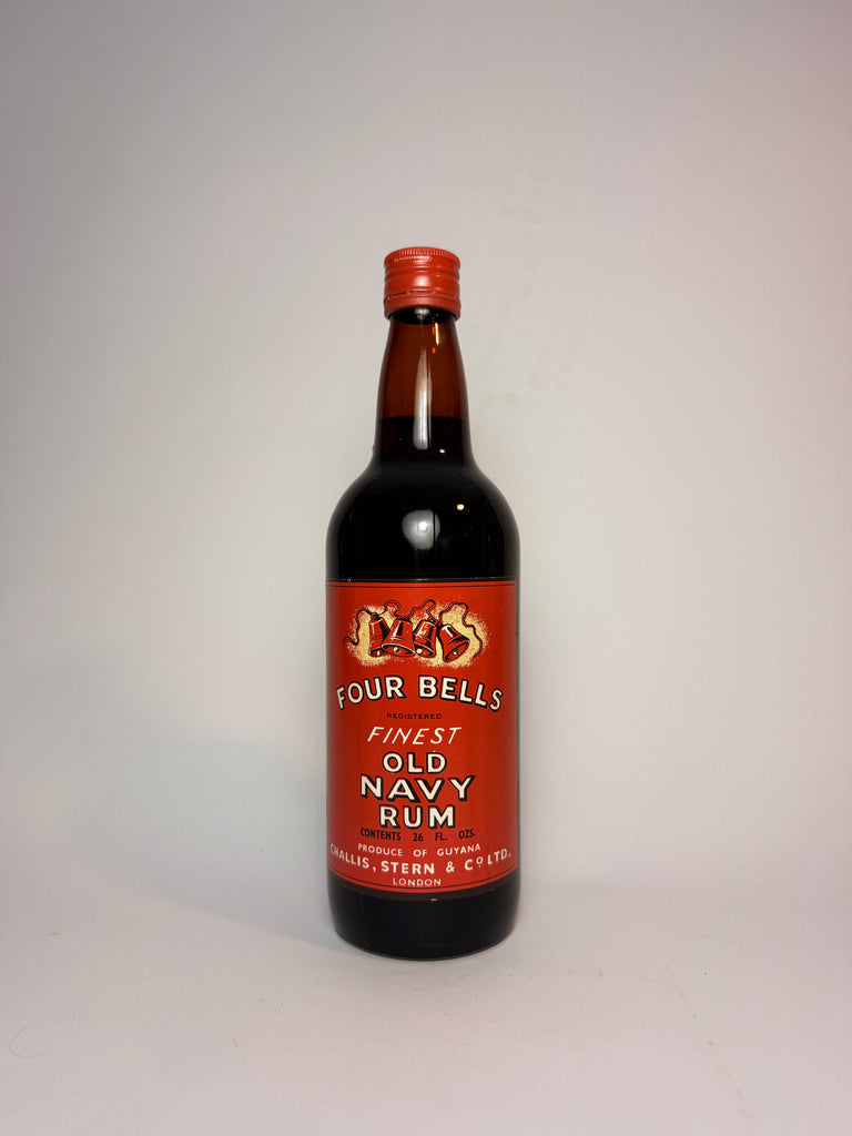 Challis Stern Four Bells Finest Old Navy Rum - 1960s (ABV Not stated, 75cl)