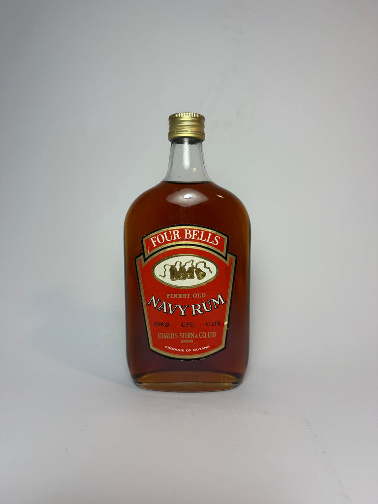 Challis Stern Four Bells Finest Old Navy Rum - 1970s (42.9%, 50cl)