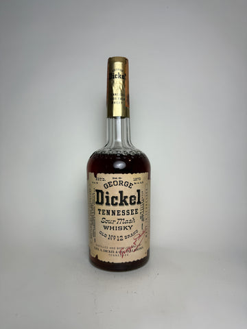 George Dickel Old No. 12 Brand Tennessee Sour Mash Whisky - Bottled 1965 (45%, 75.7cl)