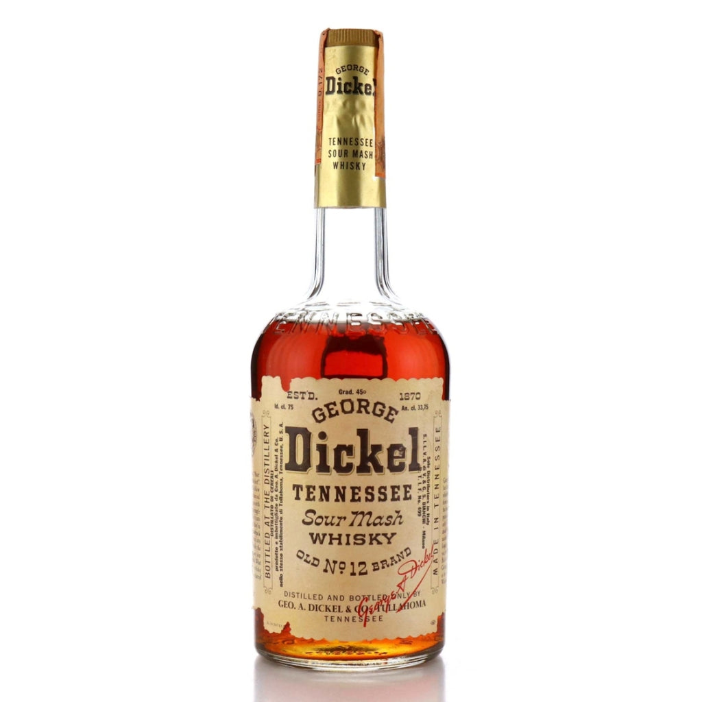 George Dickel Old No. 12 Brand Tennessee Sour Mash Whisky - Bottled 1965 (45%, 75.7cl)