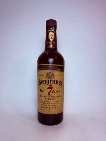 Seagram's 7 Crown Blended American Whiskey - Pre-1964 (43%, 75cl)