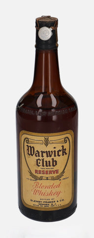Glenby-Fraser & Co.'s Warwick Club Reserve Blended American Whiskey - 1947-49 (43%, 75.7cl)