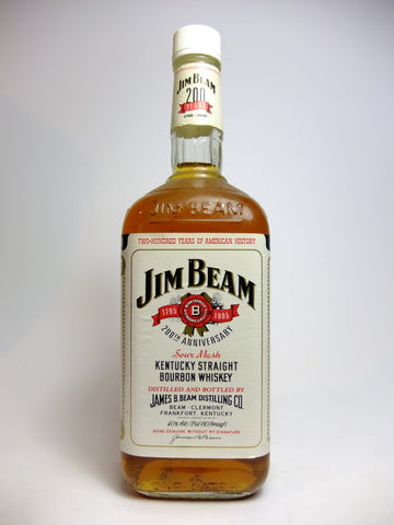 Jim Beam 4YO White Label Kentucky Straight Bourbon Whiskey - Distilled 1979 / Bottled 1983 (40%, 75.7cl)