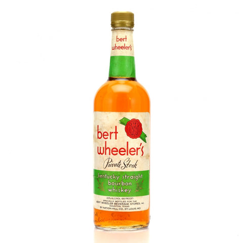 Bert Wheeler's Private Stock Kentucky Straight Bourbon Whiskey - 1980s (43%, 75.7cl)