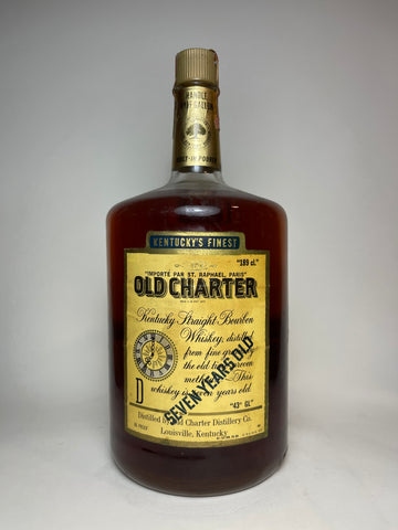 Old Charter 7YO Kentucky Straight Bourbon Whiskey - late 1960s / early 1970s (43%, 189cl)