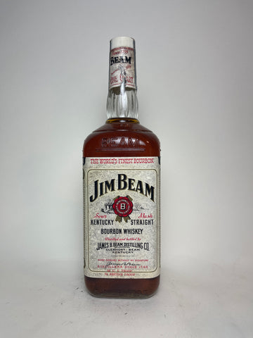 Jim Beam 4YO White Label Kentucky Straight Bourbon Whiskey - Distilled 1965 / Bottled 1969 (43%, 94.6cl)