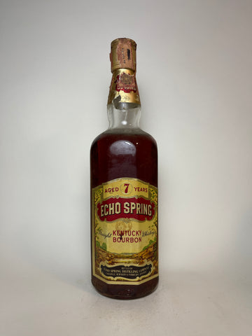 Echo Spring 7YO Kentucky Straight Bourbon Whiskey - 1960s (43%, 75cl)