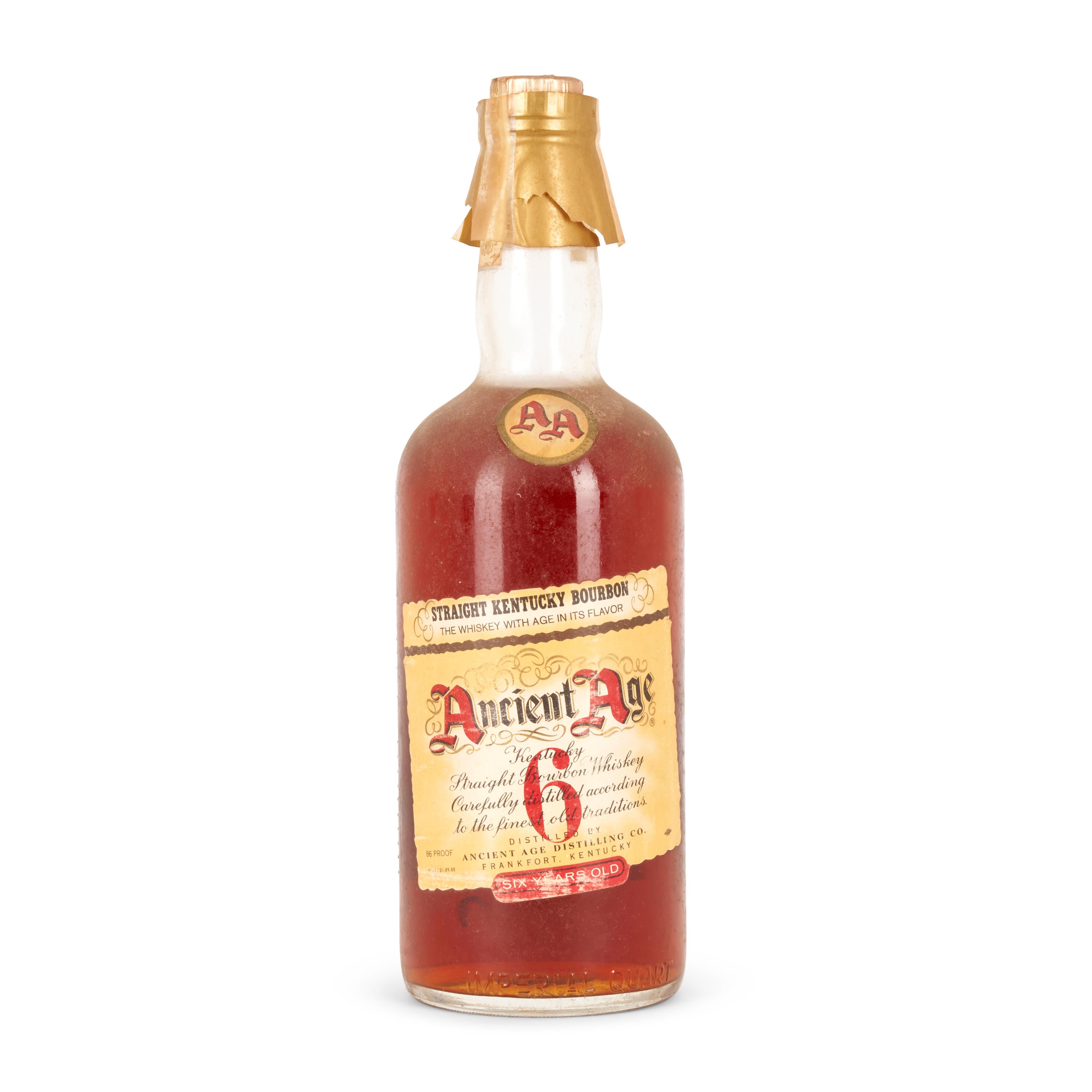 古酒　Ancient Age 6 Years Old Bourbon Ancient Age 6YO Kentucky Straight Bourbon Whiskey - 1950s