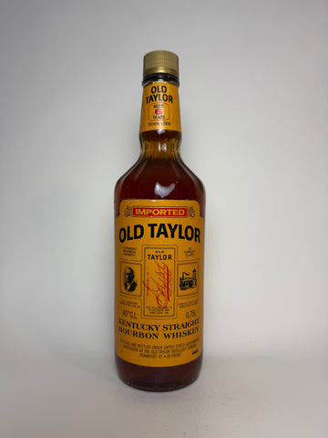 Old Taylor 6YO Kentucky Straight Bourbon Whiskey - Distilled 1980 / Bottled 1986 (40%, 75cl)