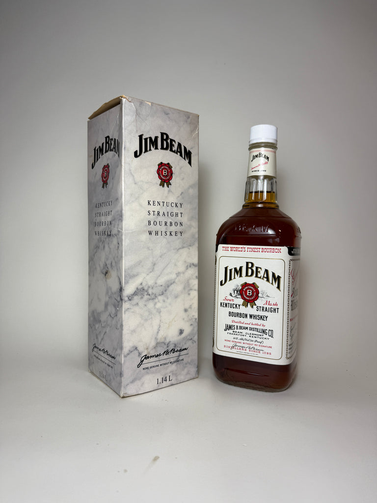 Jim Beam 4YO White Label Kentucky Bourbon - Distilled 1989 / Bottled 1993 (ABV Not Stated, 114cl)