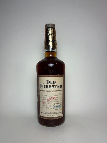 Old Forester Kentucky Straight Bourbon Whisky - Bottled 1979 (43%, 94.6cl)