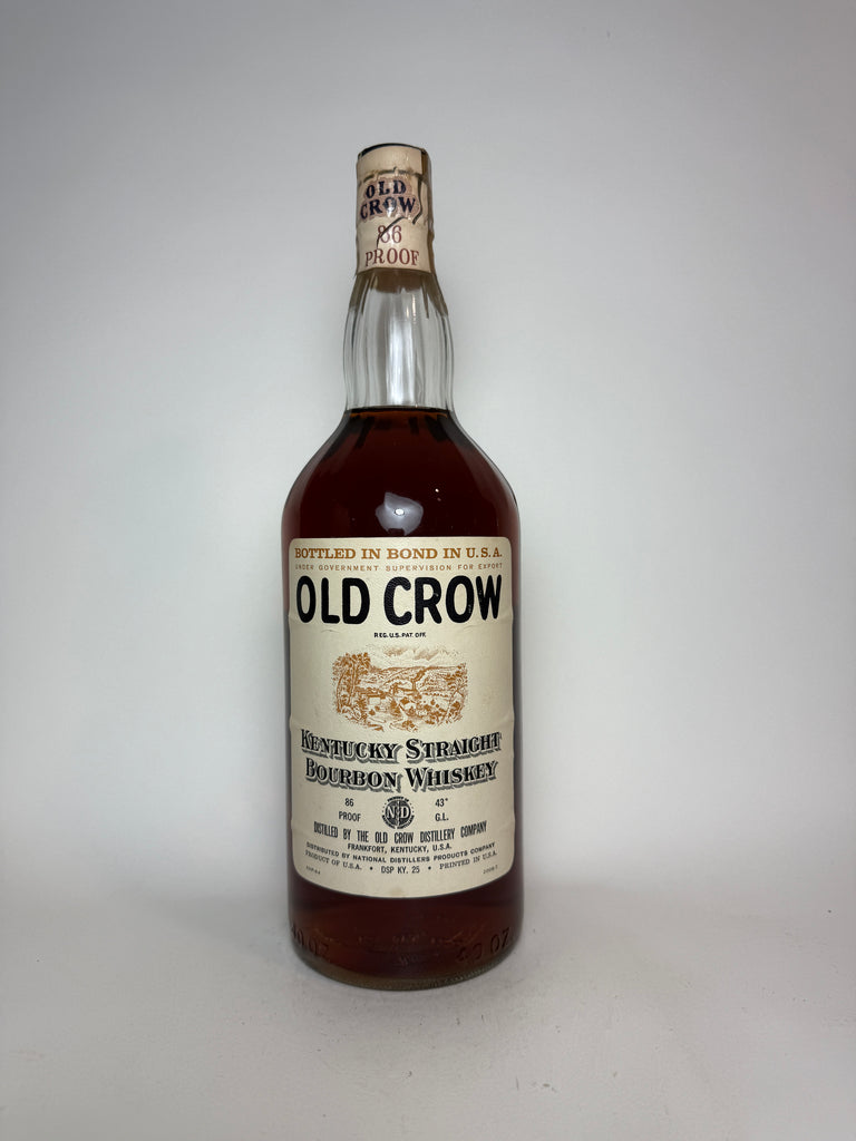 W. A. Gaines' Old Crow 5YO Kentucky Straight Bourbon Whiskey - Distilled 1959 / Bottled 1964 (43%, 114cl)