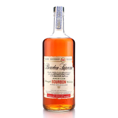 The American Distilling Co's Bourbon Supreme Illinois Straight Bourbon Whiskey - Bottled 1973 (43%, 114cl)