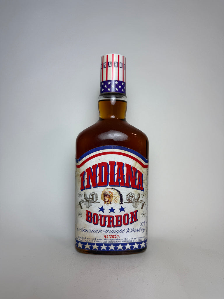 Jim Randolf's Indiana Bourbon Kentucky Straight Bourbon Whiskey  - 1970s (43%, 70cl)