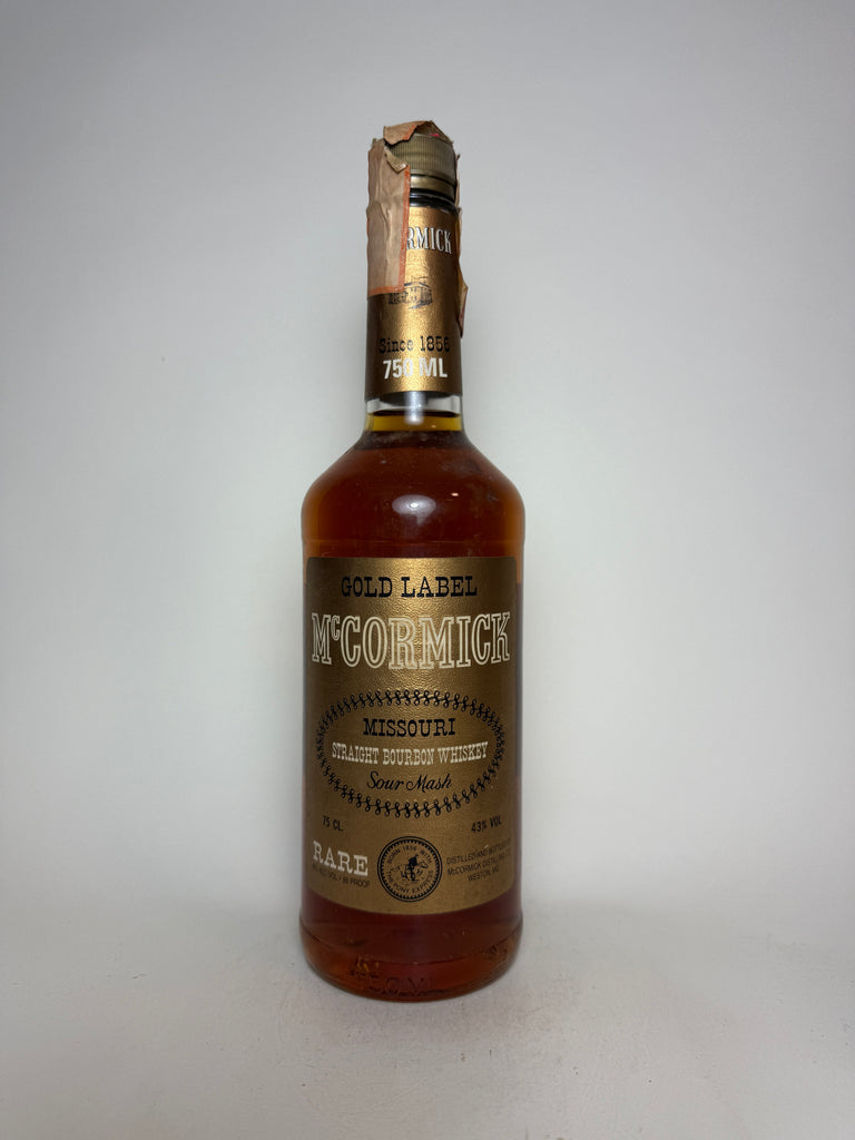 McCormick Gold Label Missouri Straight Bourbon Whiskey - Bottled 1988 (43%, 75cl)