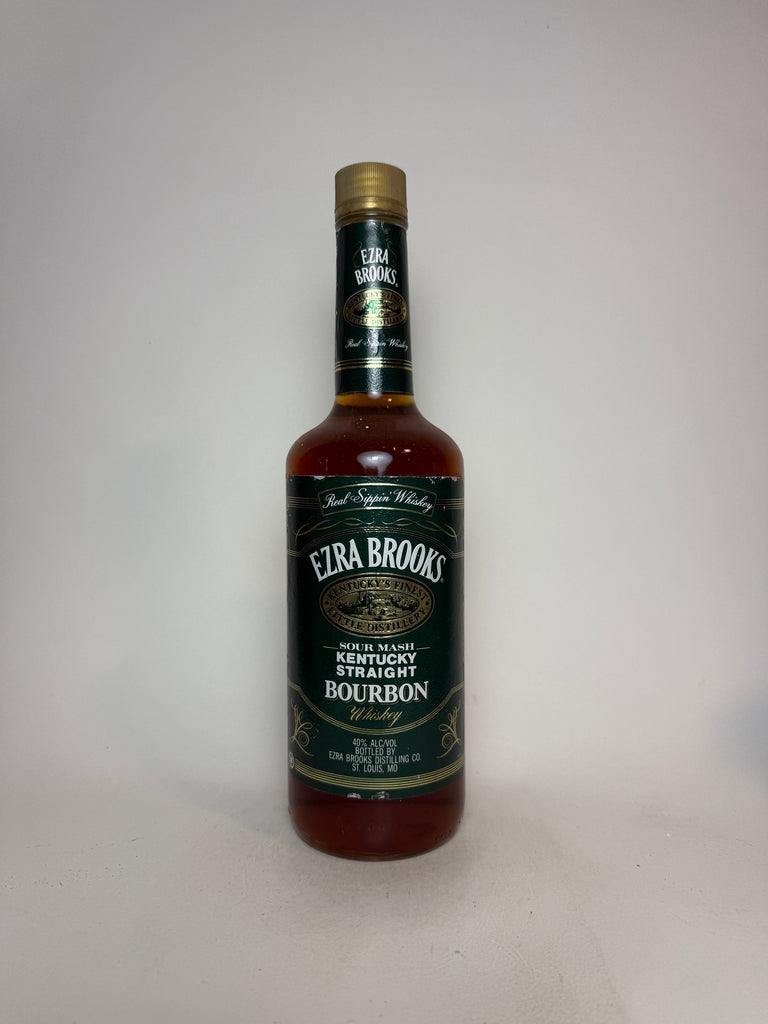Ezra Brooks Kentucky Straight Bourbon Whiskey - 1990s (40%, 75cl)