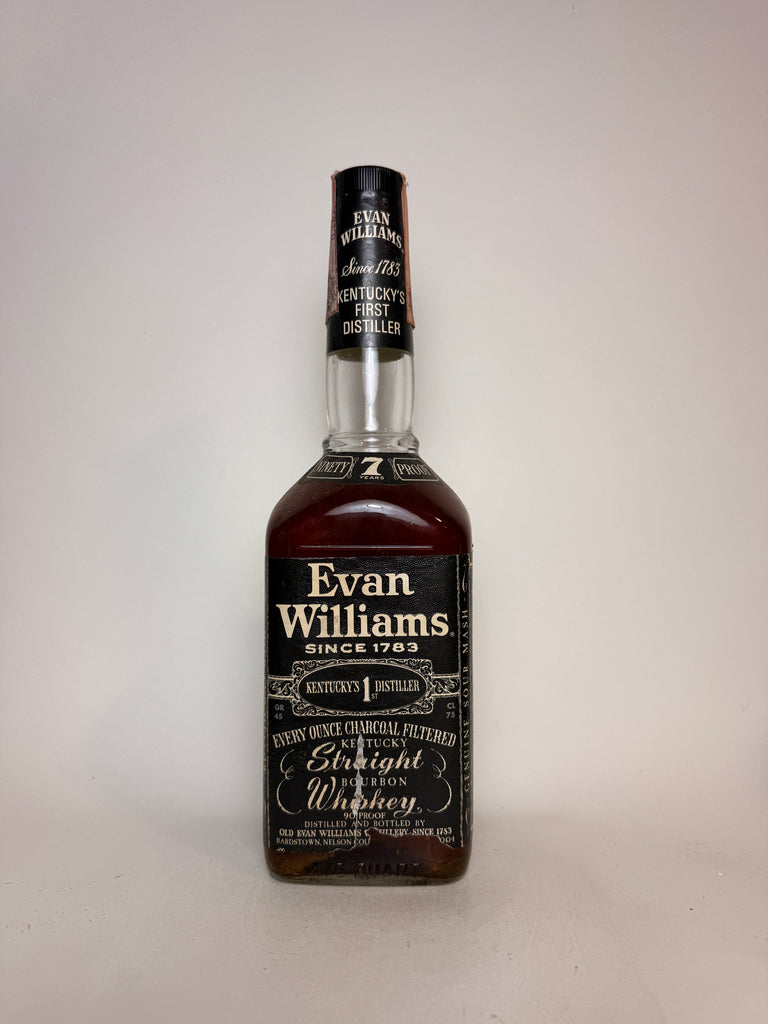 Evan Williams 7YO Kentucky Straight Bourbon Whiskey - Distilled 1965 / Bottled 1972 (45%, 75.7cl)