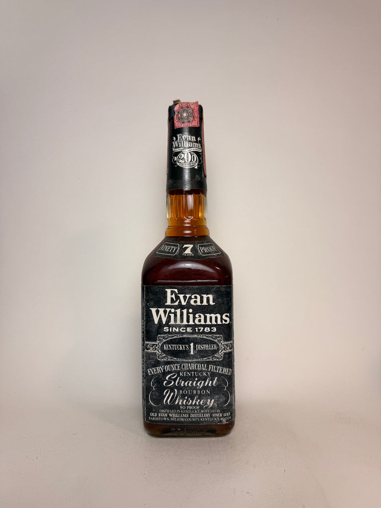 Evan Williams 7YO Kentucky Straight Bourbon Whiskey - Distilled 1976 / Bottled 1983 (45%, 75cl)
