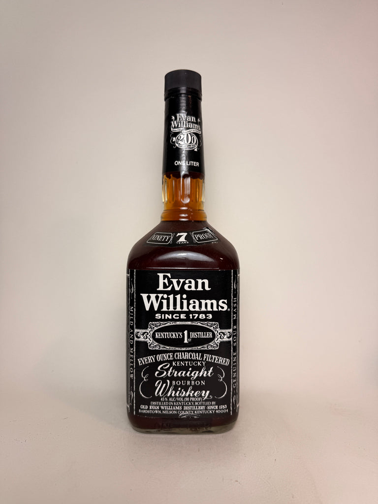 Evan Williams 7YO Kentucky Straight Bourbon Whiskey - Distilled 1976 / Bottled 1983 (45%, 100cl)