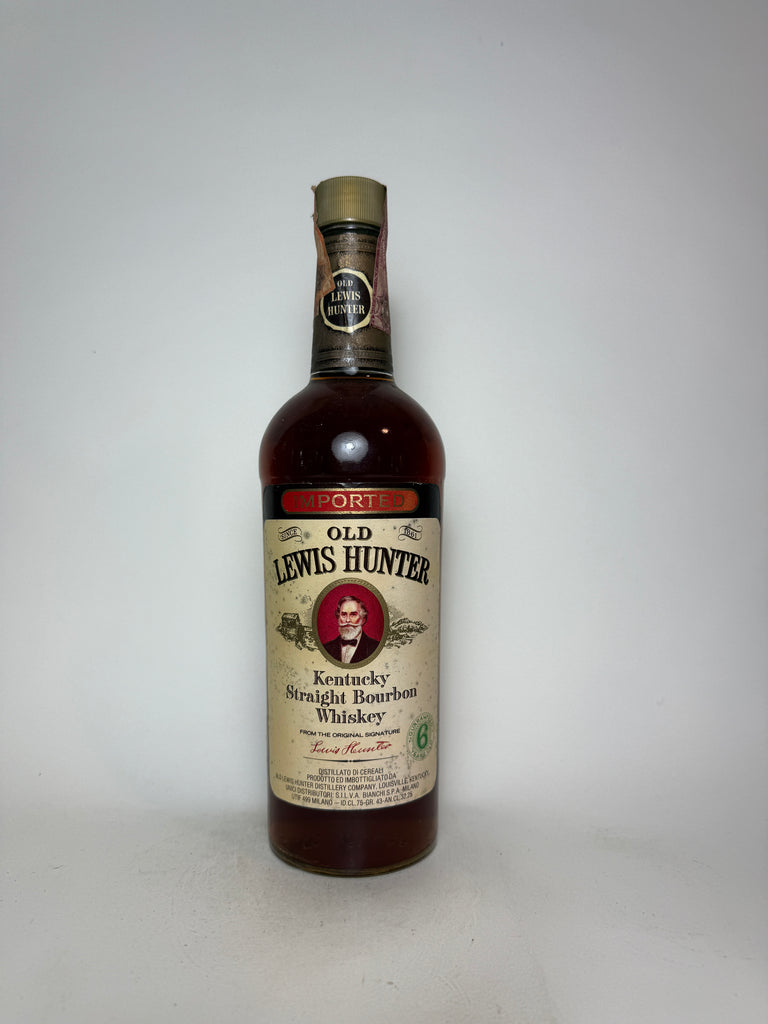 Old Lewis Hunter 6YO Kentucky Straight Bourbon Whiskey - Distilled 1950s / Bottled pre-1964 (43%,	75cl)