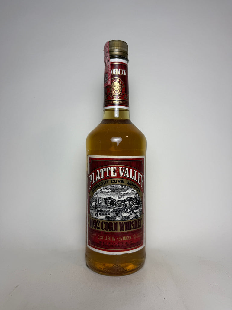 McCormick's Platte Valley 5YO Kentucky Straight Bourbon Whiskey - Distilled 1985 / Bottled 1990 (40.3%, 75cl)