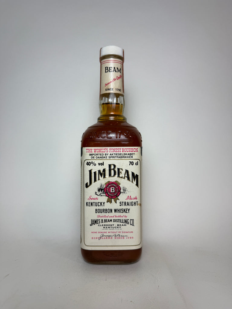 Jim Beam 4YO White Label Kentucky Straight Bourbon Whiskey - Distilled 1979 / Bottled 1983 (40%, 70cl)