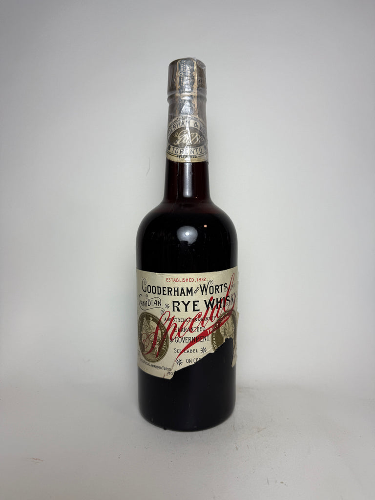 Gooderham & Worts Special Canadian Rye Whisky - Distilled 1908 (ABV Not Stated, 75cl)