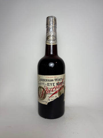 Gooderham & Worts Special Canadian Rye Whisky - Distilled 1908 (ABV Not Stated, 75cl)