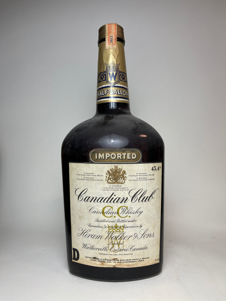 Canadian Club Blended Canadian Whisky - Distilled 1963 (43.4%, 190cl)