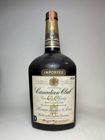 Canadian Club Blended Canadian Whisky - Distilled 1963 (43.4%, 190cl)