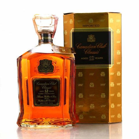 Canadian Club Classic 12YO Blended Canadian Whisky - Distilled 1970s / Bottled 1980s (40%, 75cl)