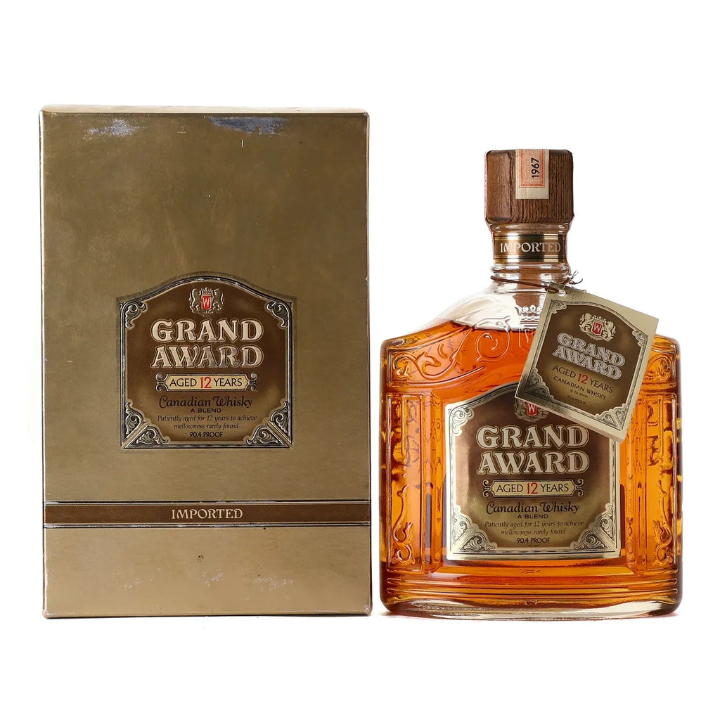 Hiram Walker & Sons Grand Award 12YO Blended Canadian Whisky - Distilled 1967 / Bottled 1979 (45.2%, 75cl)