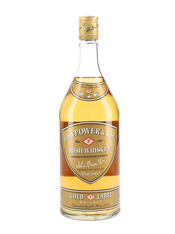 John Power & Son's Gold Label Blended Irish Whiskey - 1980s (43%, 100cl)
